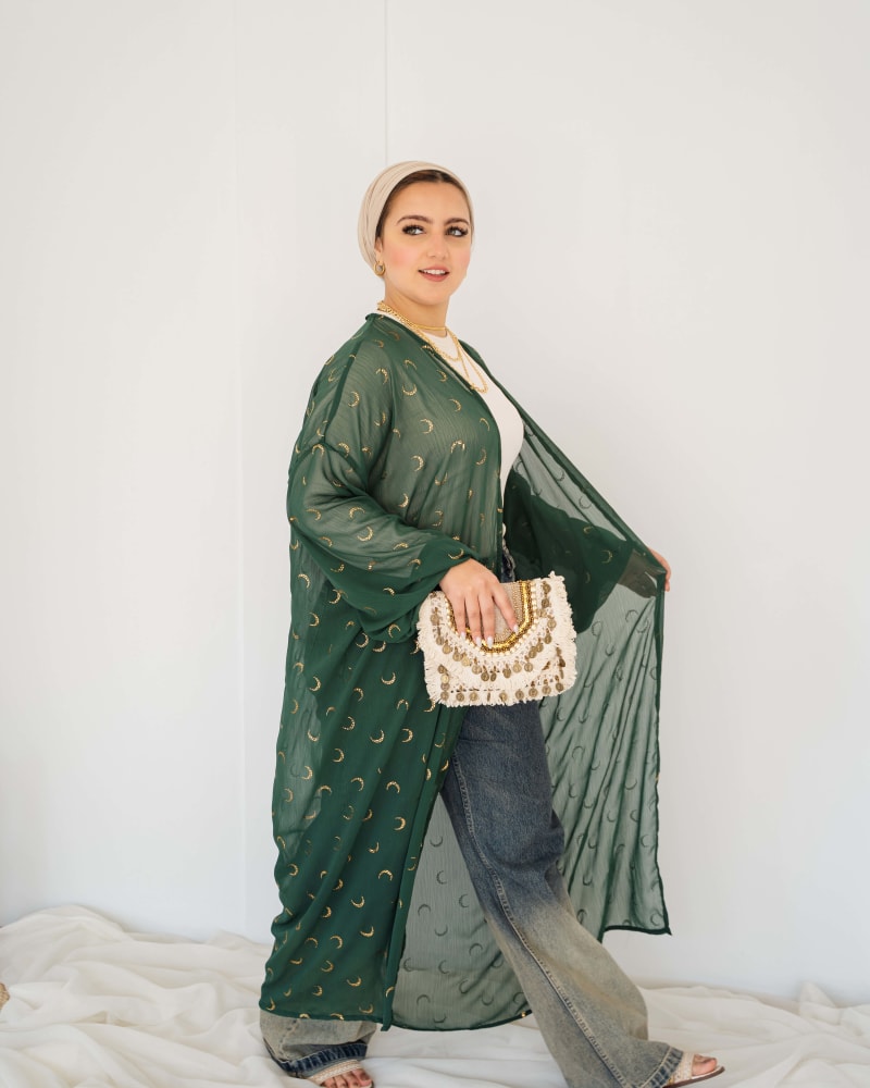 Galaxy kimono in olive 