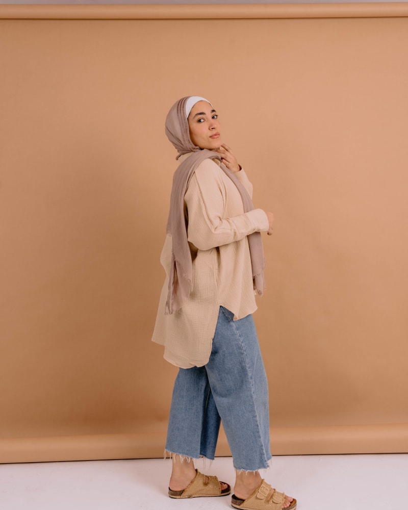 Ellen top in beige 