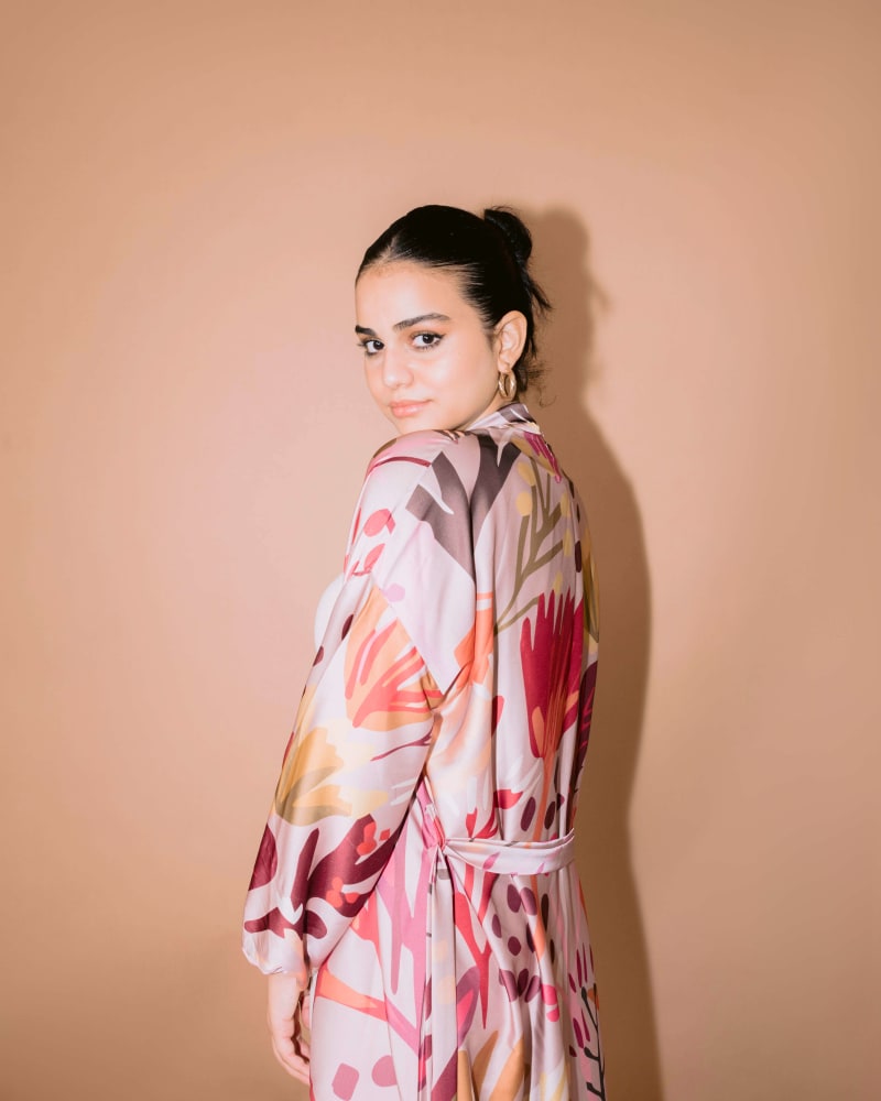 Gardenia silk kimono