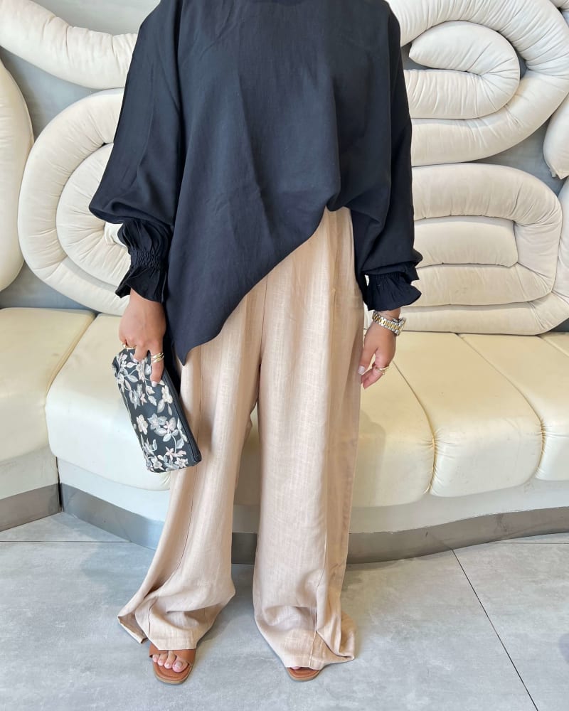 Flowy pants in latte