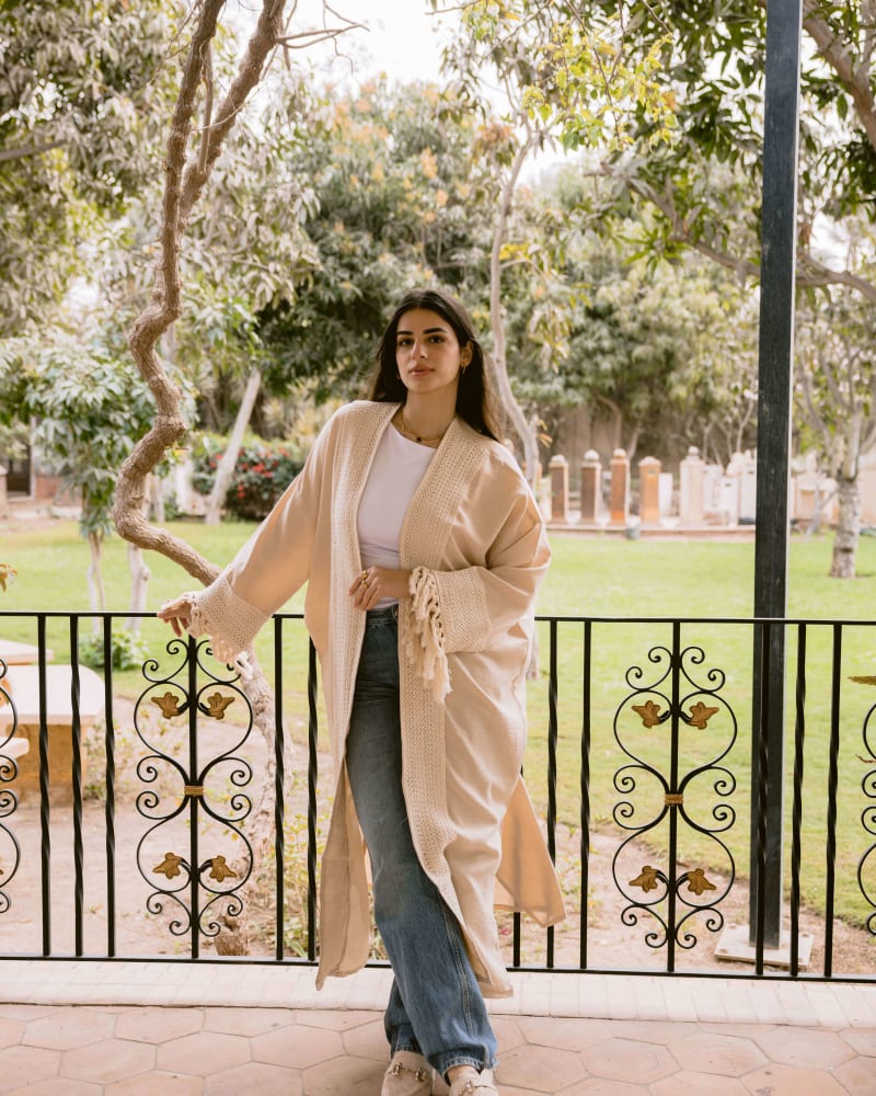 Naomi kaftan with fringes 