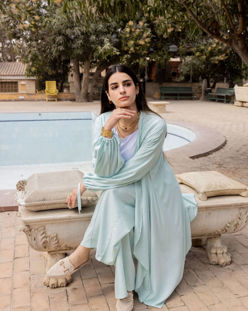 Flowy set - Icy mint green 