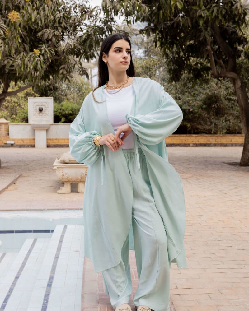 Flowy set - Icy mint green 