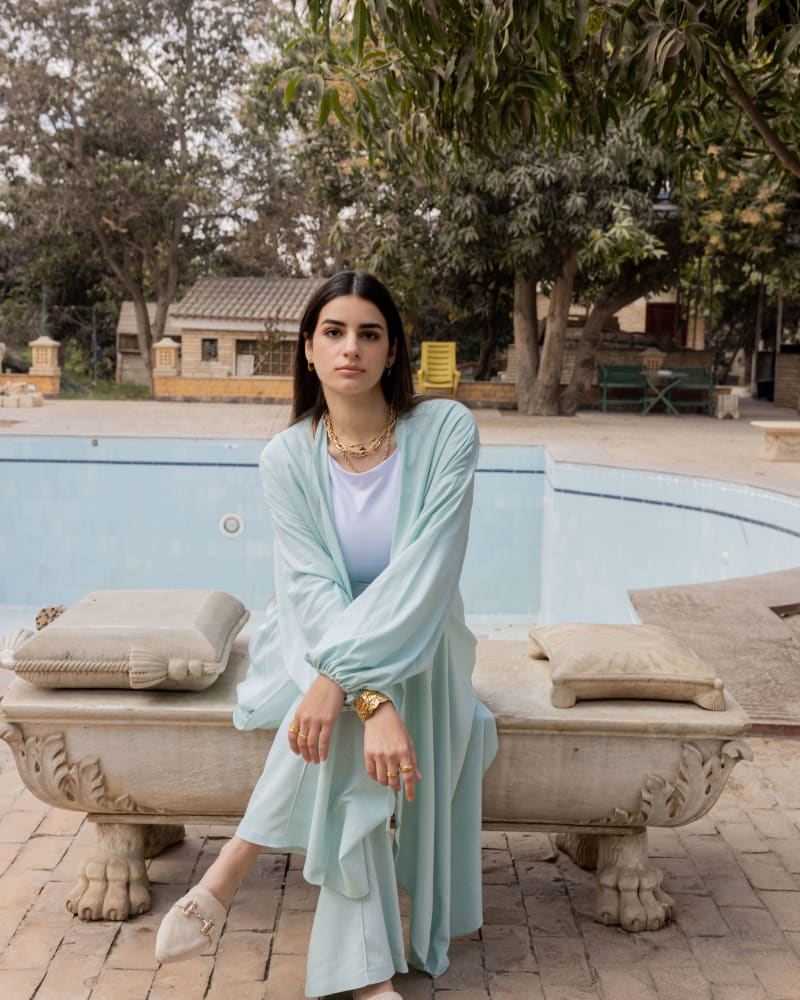 Flowy set - Icy mint green 