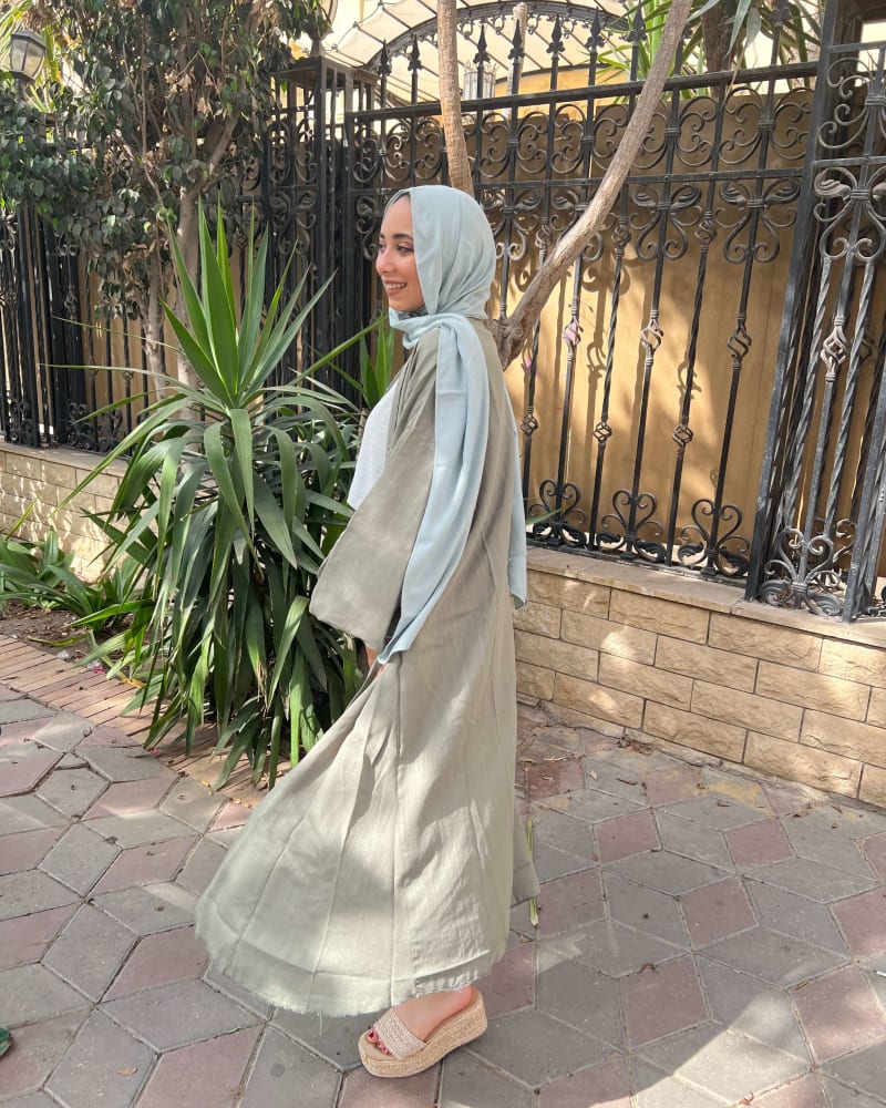 Flowy cardigan in olive 