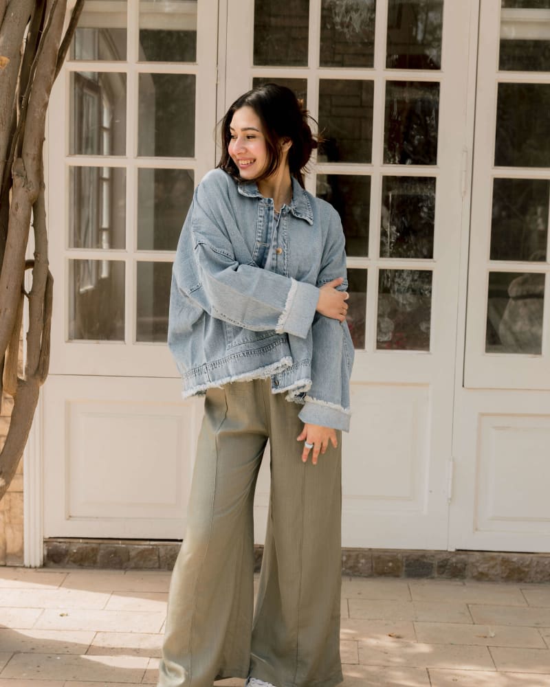 Flowy pants - olive 