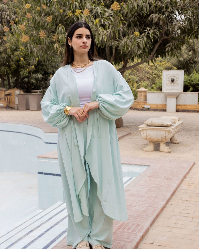 Flowy l cardigan -  ice mint 