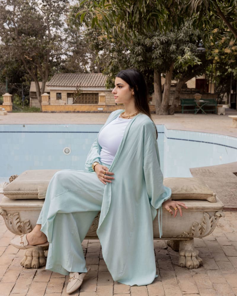 Flowy l cardigan -  ice mint 