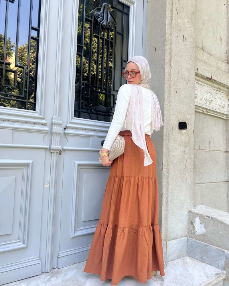 Flowy skirt- Brown