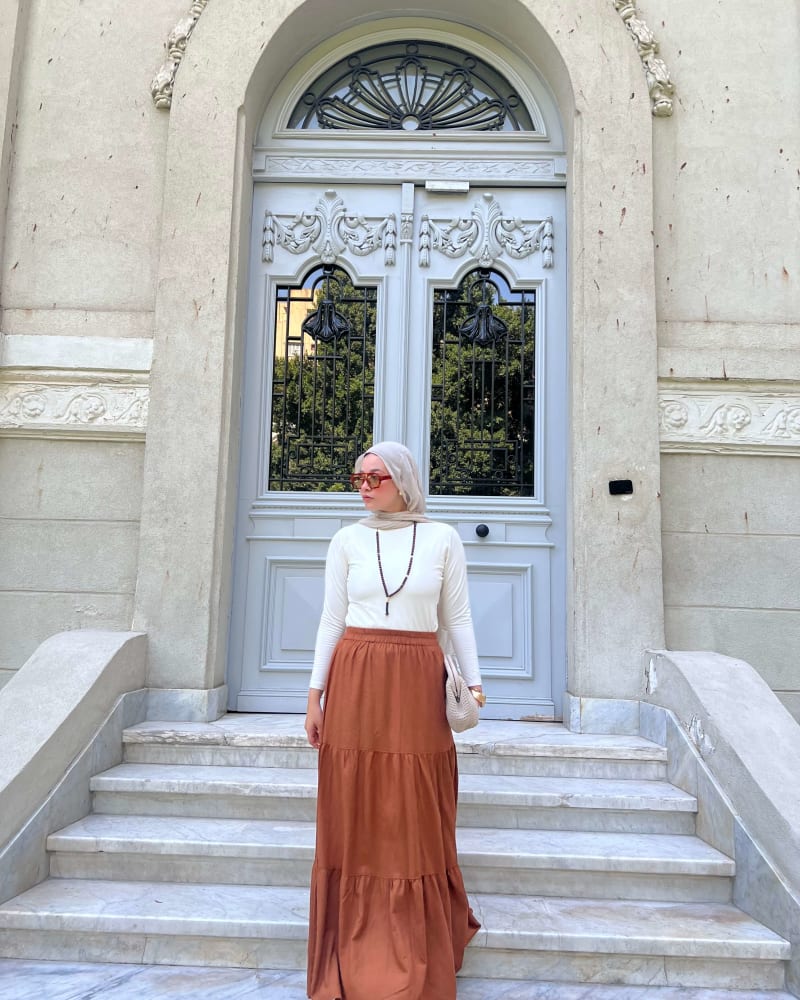 Flowy skirt- Brown