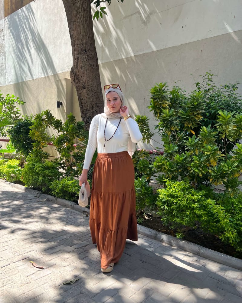 Flowy skirt- Brown