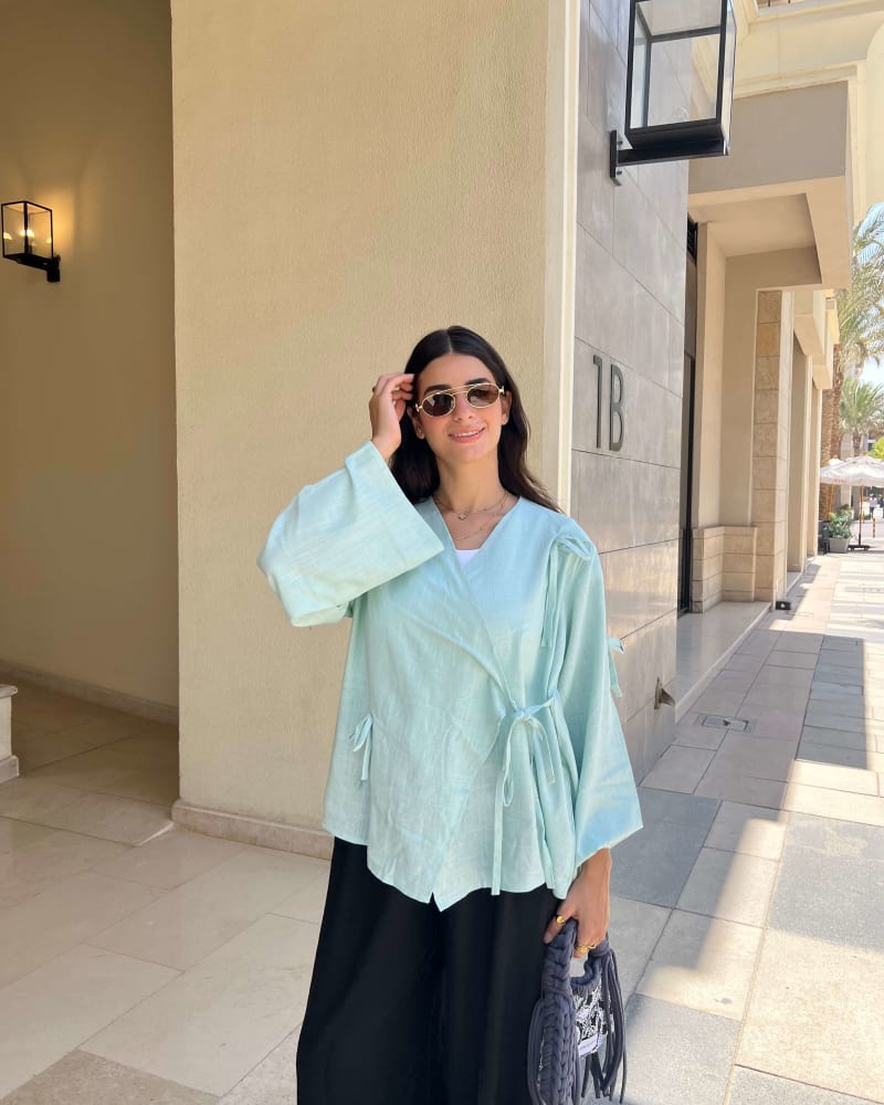 The Ribbon blouse - Mint