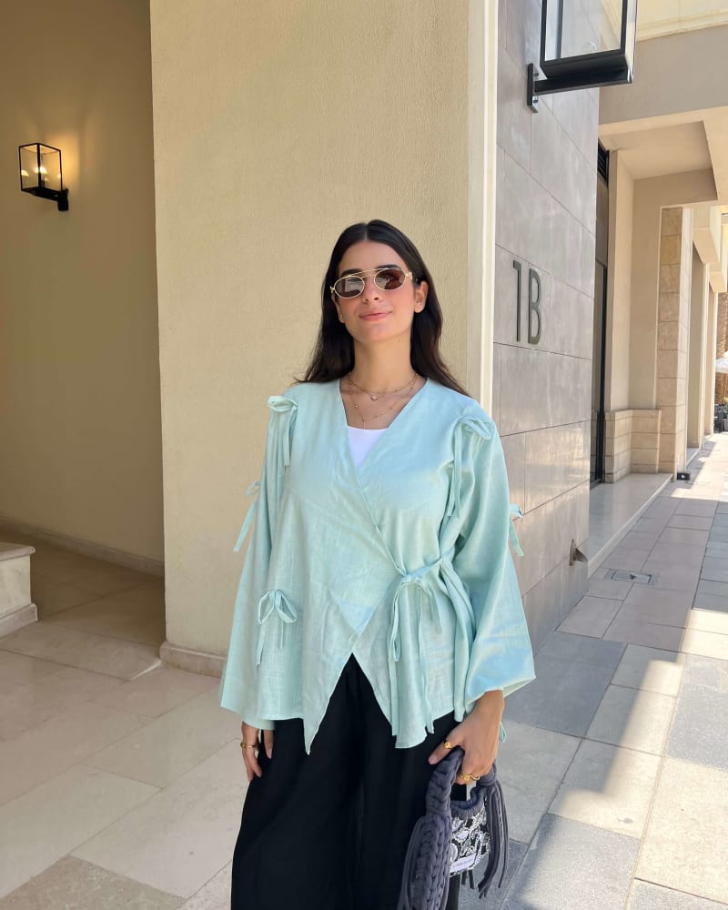 The Ribbon blouse - Mint