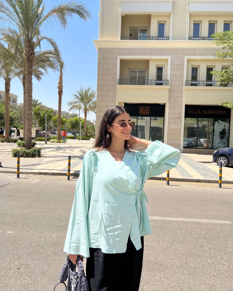 The Ribbon blouse - Mint