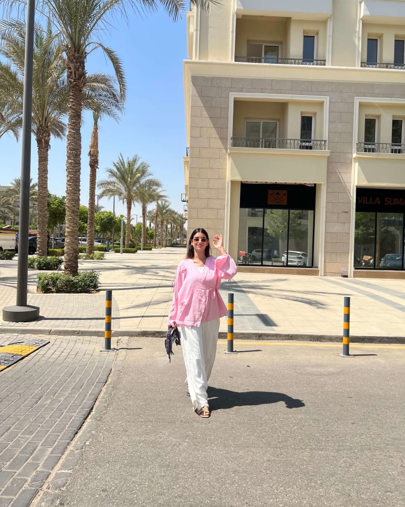 Ribbon blouse - Pink 