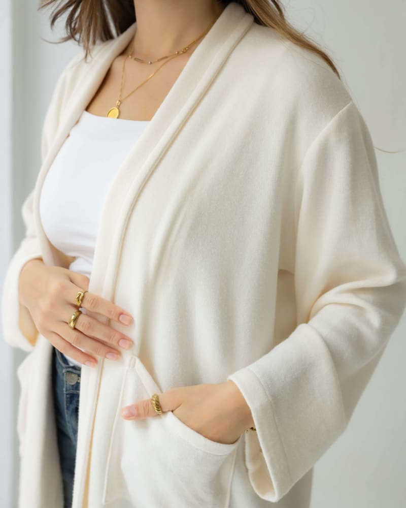 The knit cardigan-offwhite 