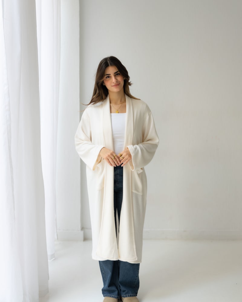 The knit cardigan-offwhite 