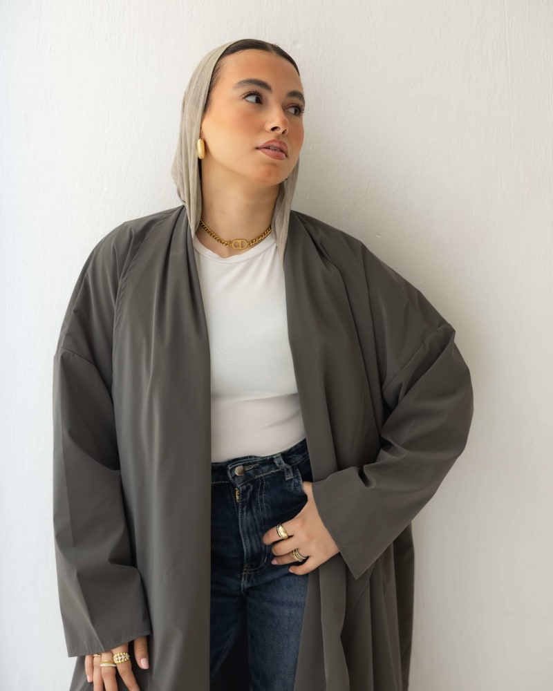 The waterproof coat-Grey