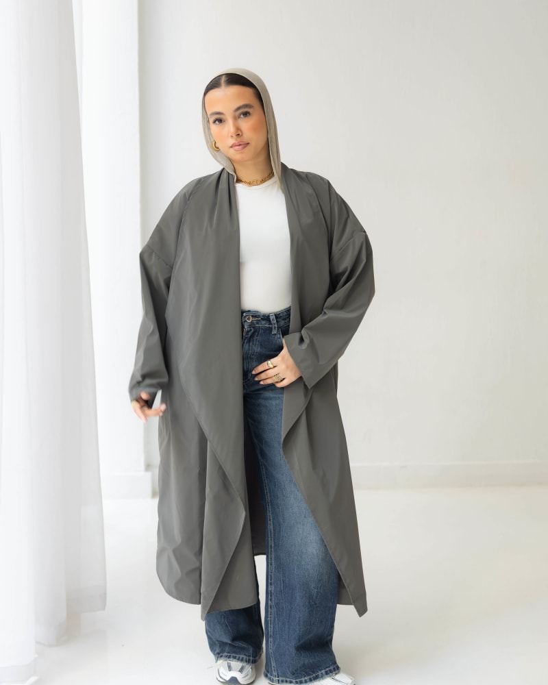 The waterproof coat-Grey