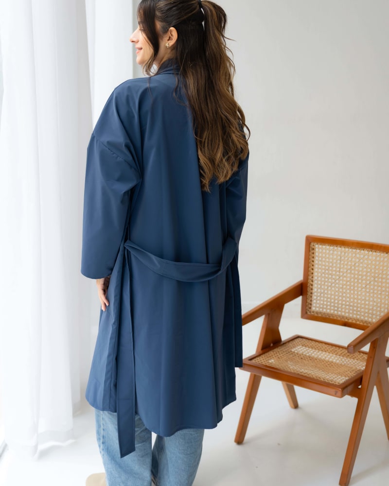 The waterproof coat-Navy