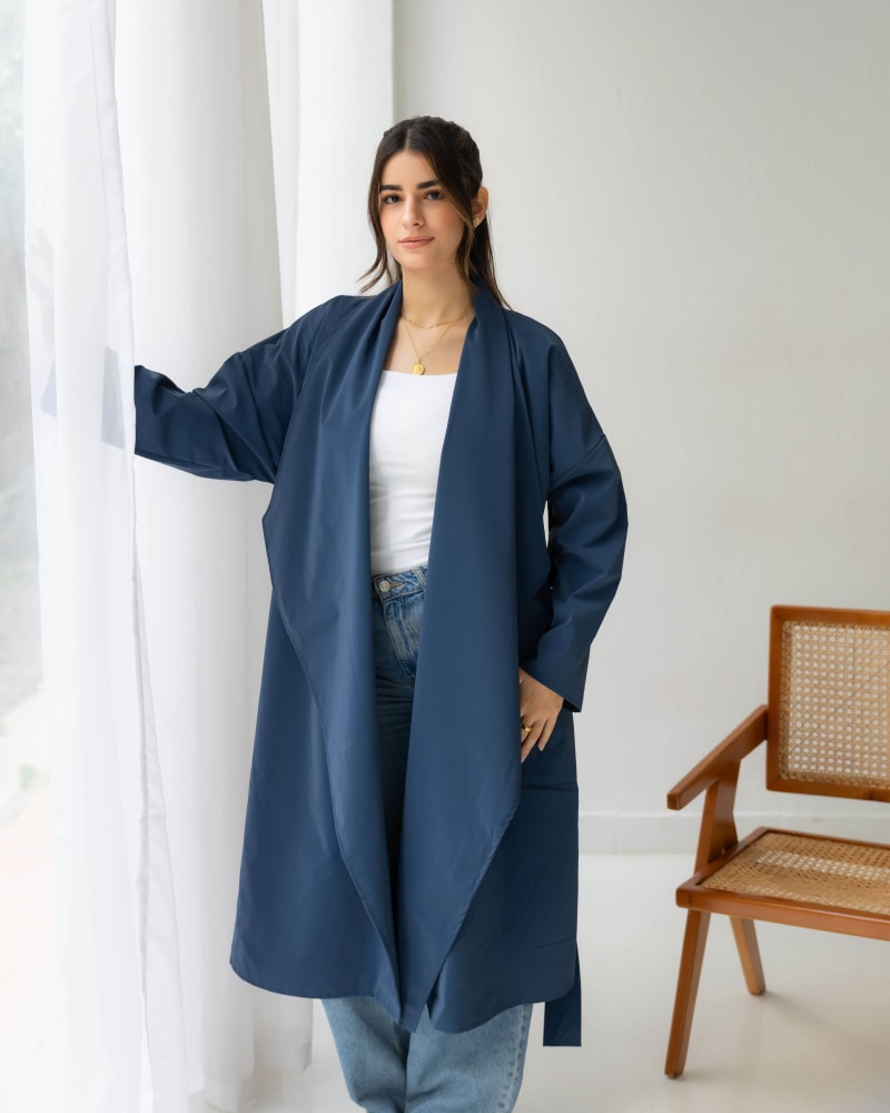 The waterproof coat-Navy
