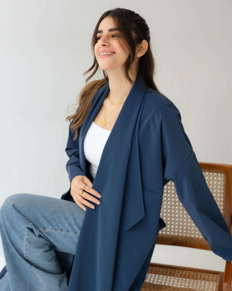 The waterproof coat-Navy