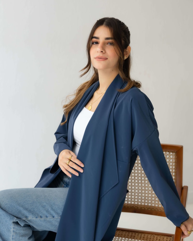 The waterproof coat-Navy