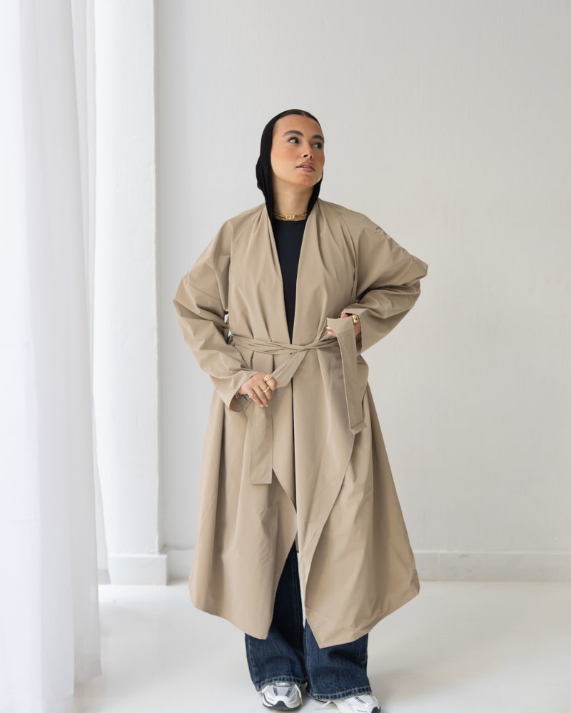 The waterproof coat-Beige