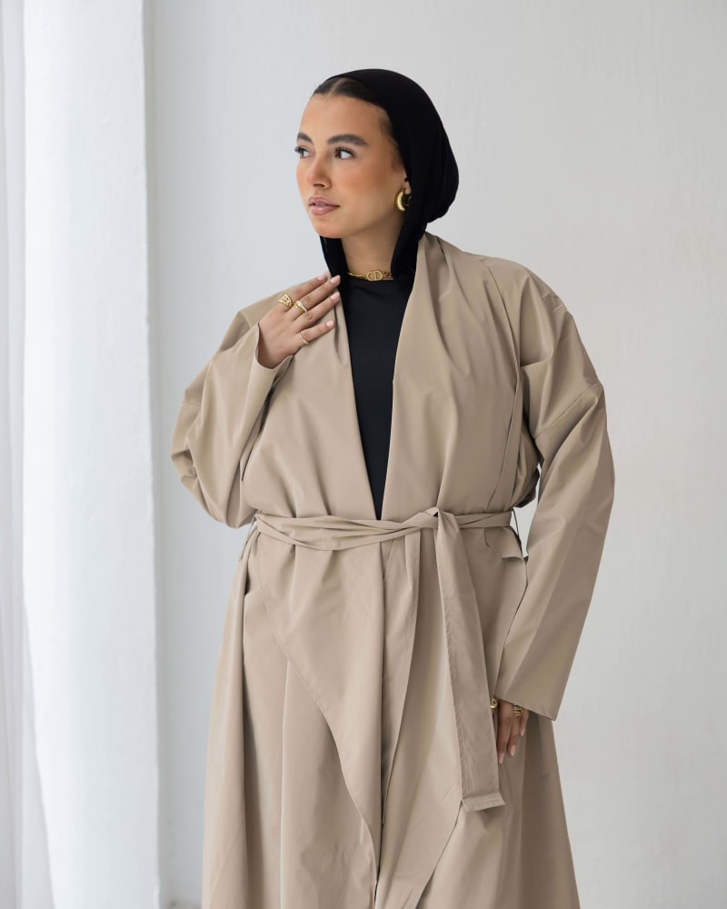 The waterproof coat-Beige