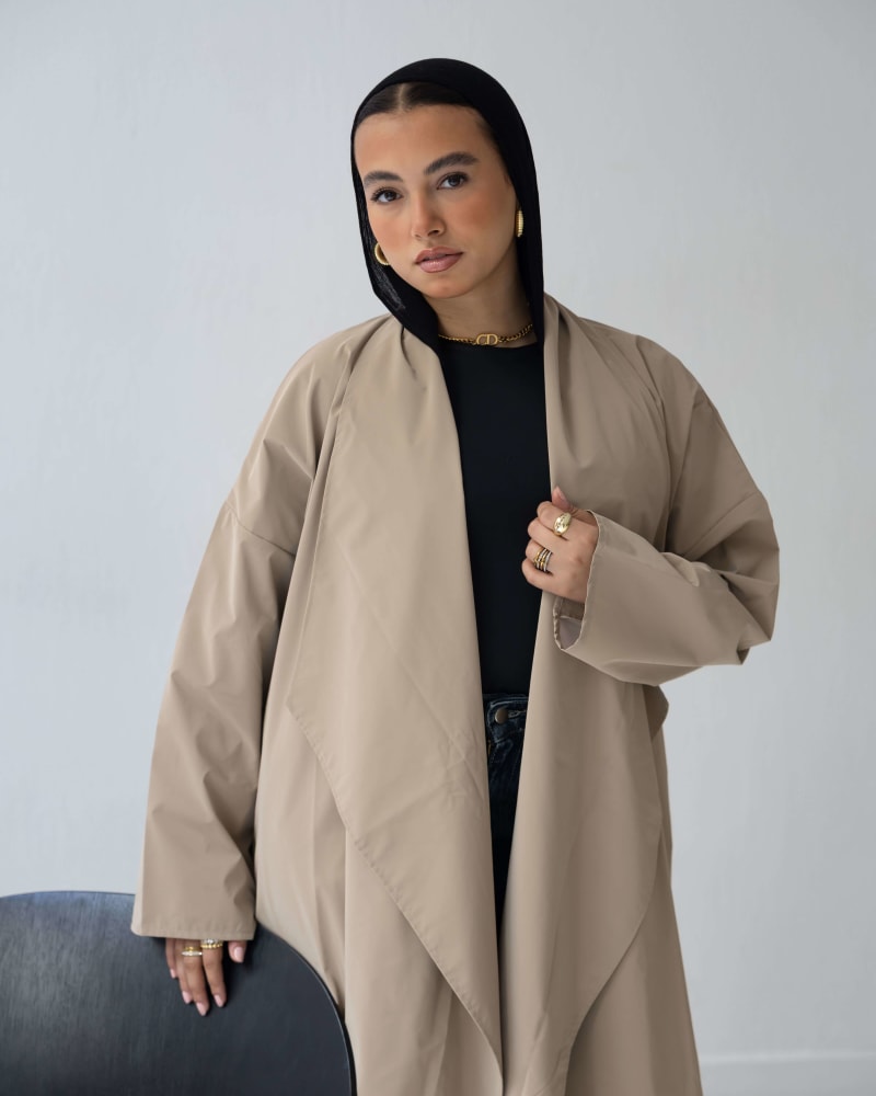 The waterproof coat-Beige