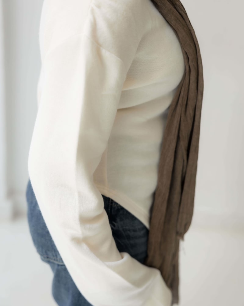 Everyday knit top- off white