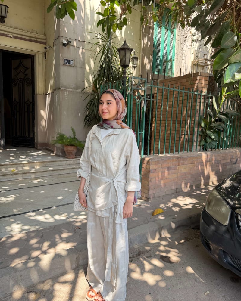 Linen pants -beige 
