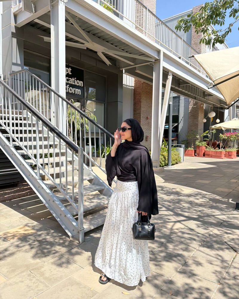 Polka dots skirt