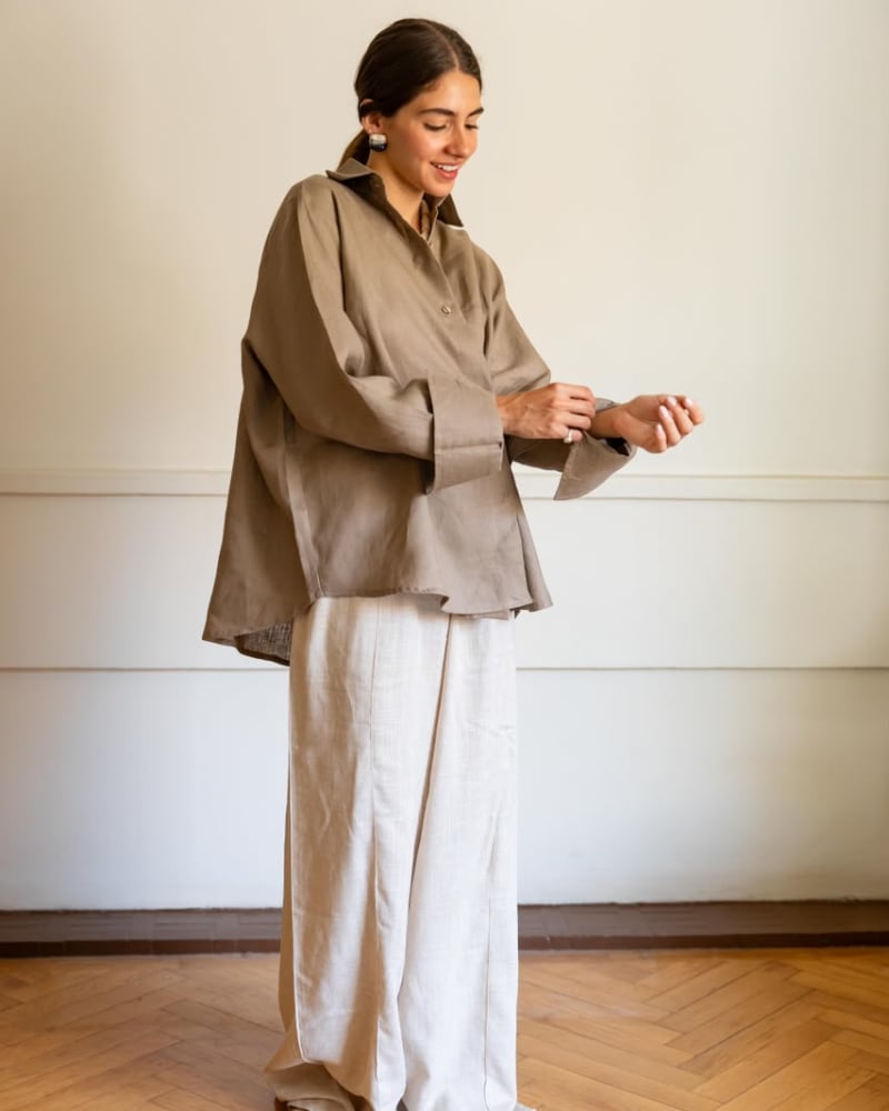 Flowy pants - beige 